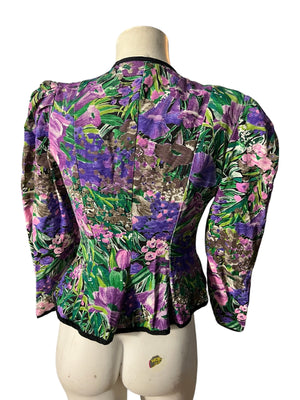 Vintage 80's floral jacket 4