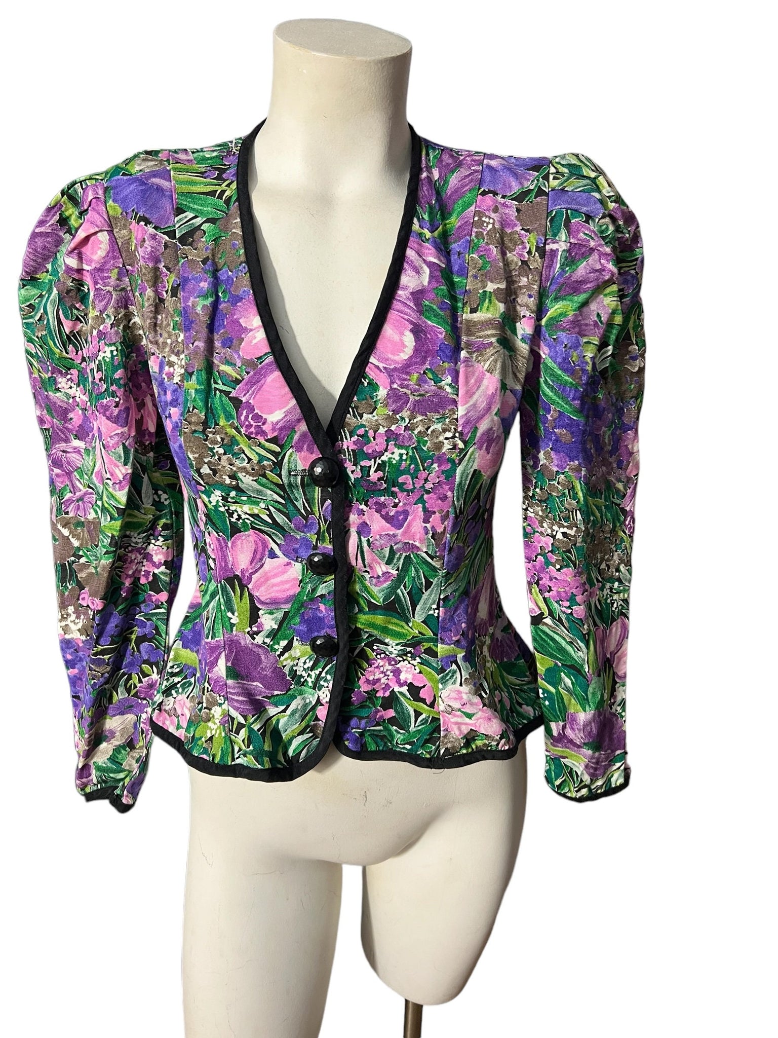 Vintage 80's floral jacket 4