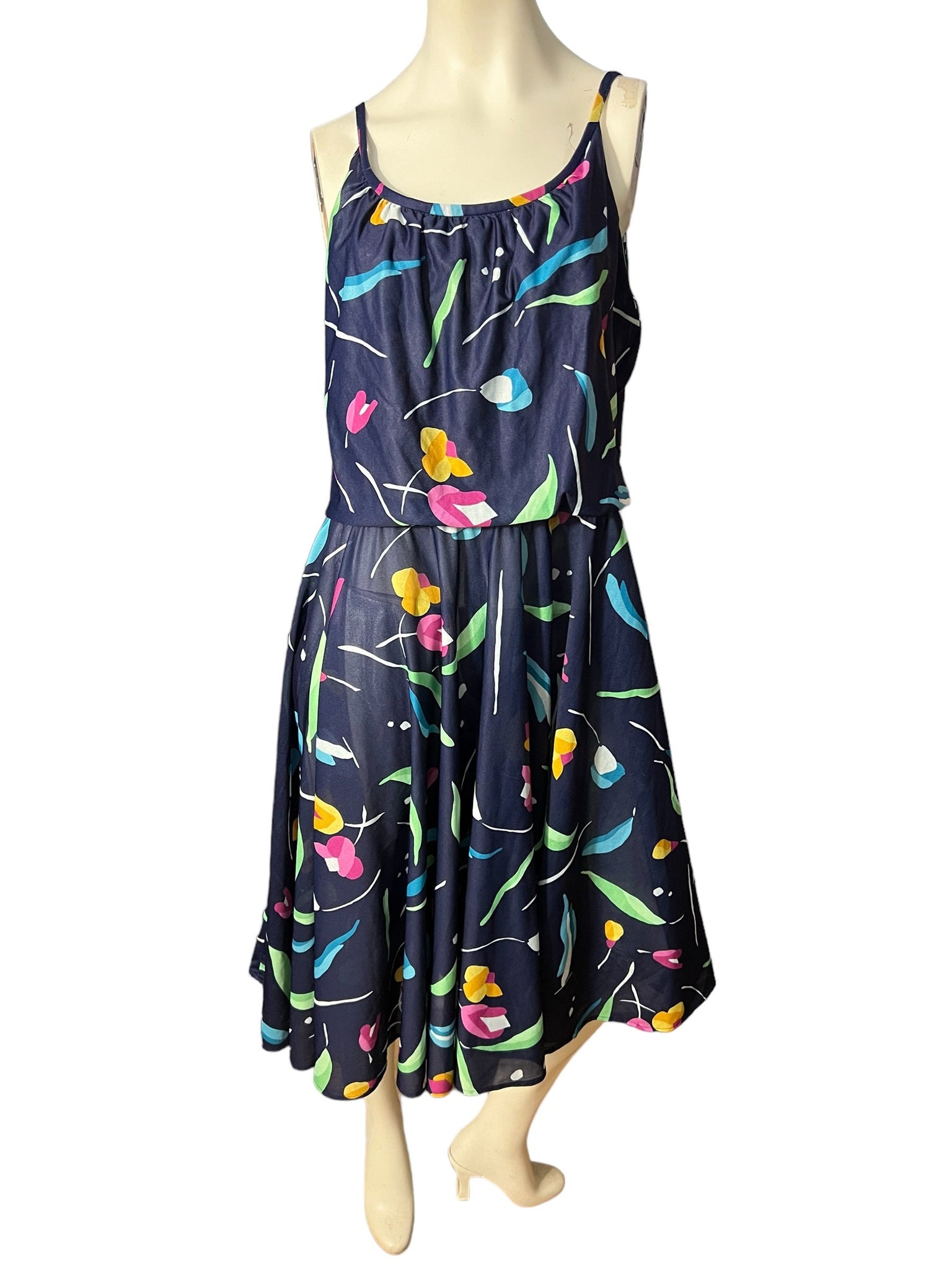 Vintage 70's It's a Leigh sun dress L XL