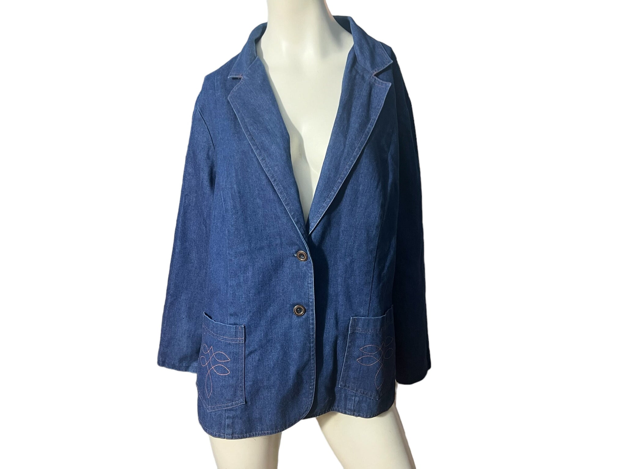 Vintage 70’s jean jacket blazer L XL
