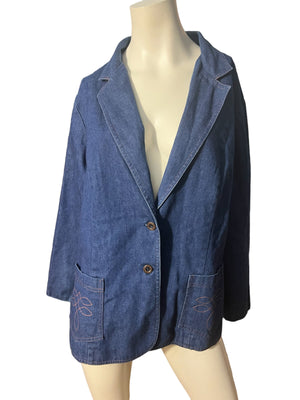 Vintage 70’s jean jacket blazer L XL