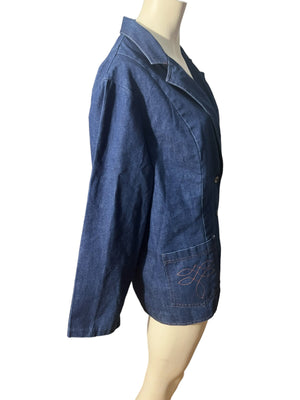 Vintage 70’s jean jacket blazer L XL