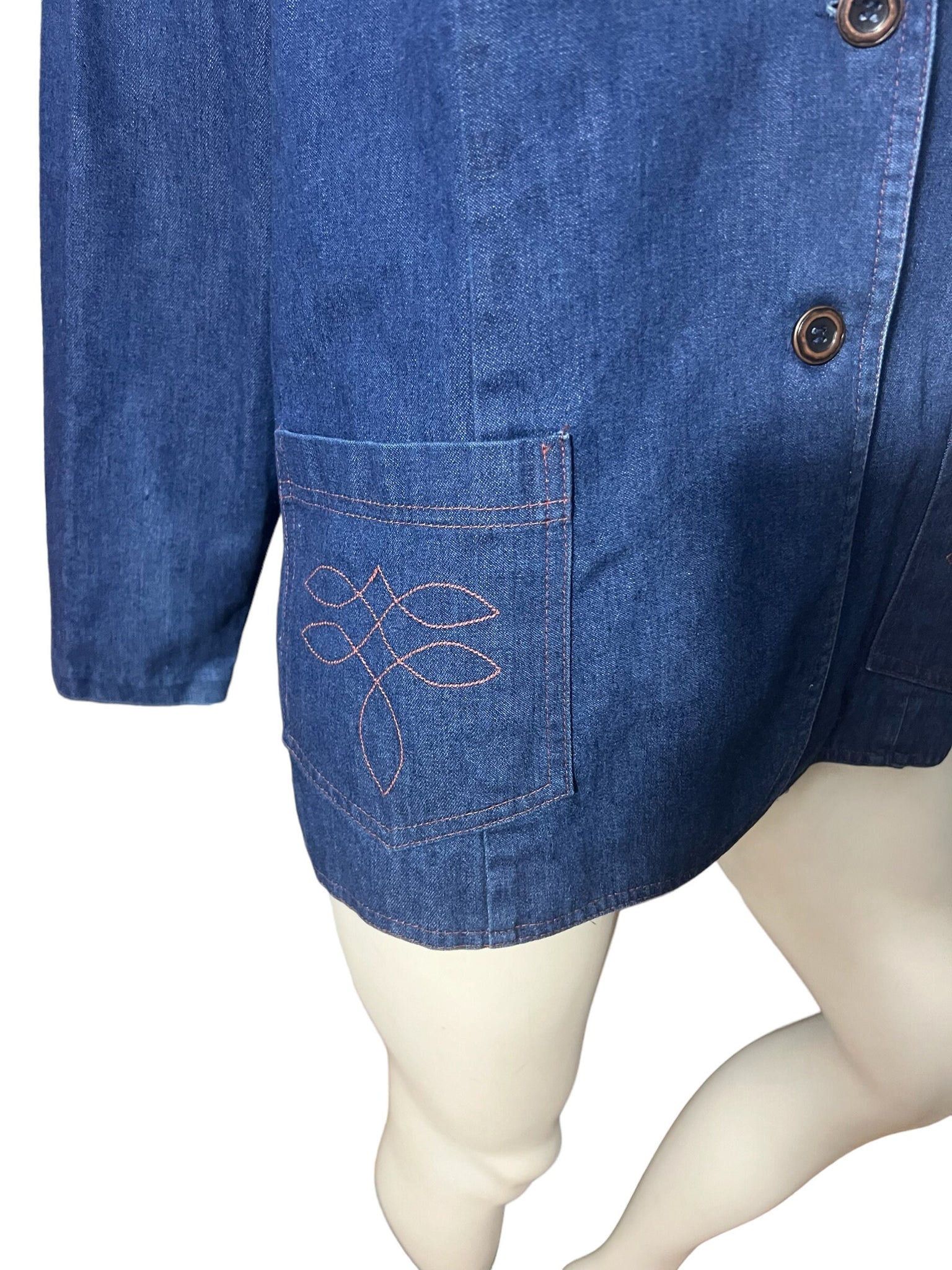 Vintage 70’s jean jacket blazer L XL