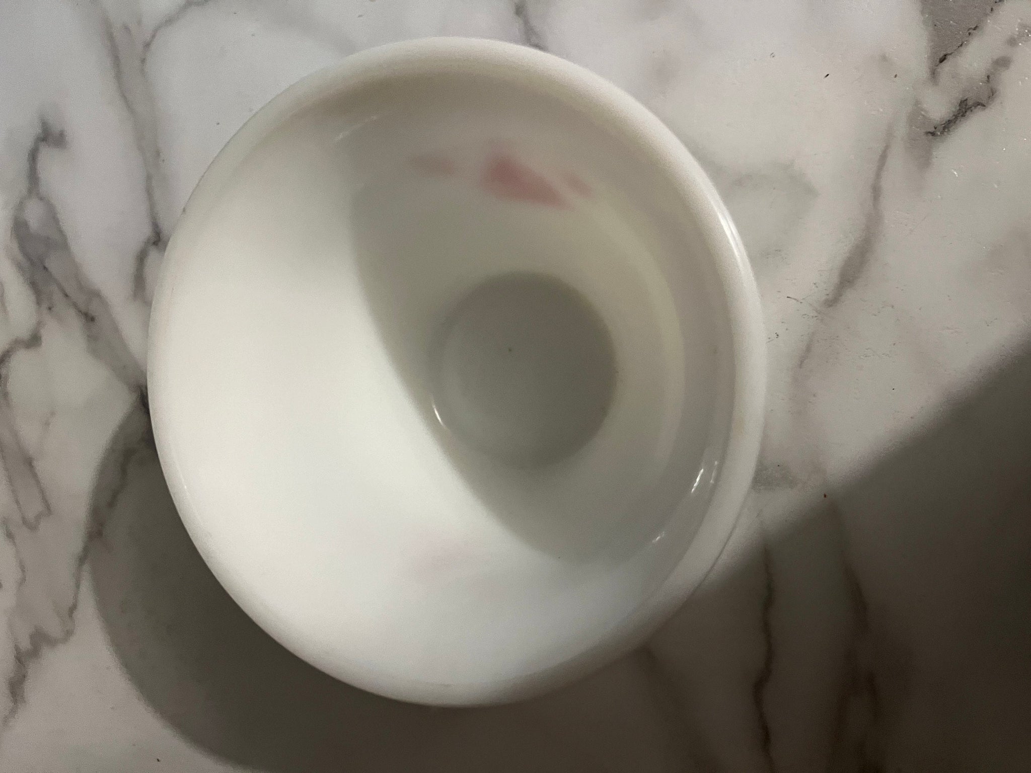 Vintage red sailboat am mixing bowl