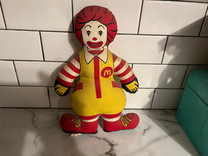 Vintage cloth Ronald McDonald doll