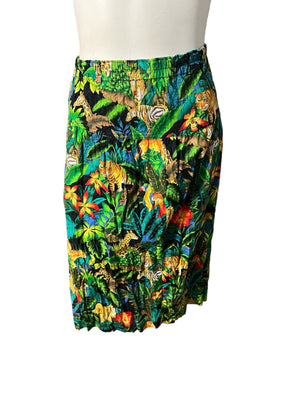 Vintage 80's jungle tiger skirt S