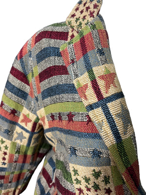 Vintage 80's American woven jacket M New Identity