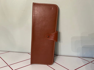 Vintage leather travel tie case