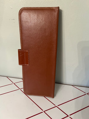 Vintage leather travel tie case