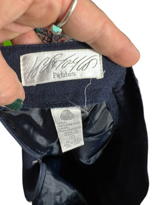 Vintage blue Lord & Taylor wool skirt 2