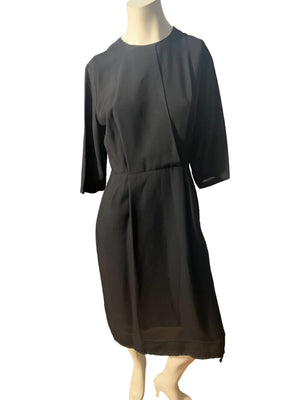 Vintage black 50's dress 14.5 rayon