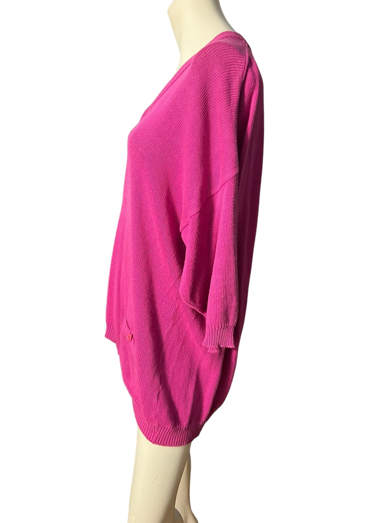Vintage pink oversize sweater L XL Bergdorf Goodman