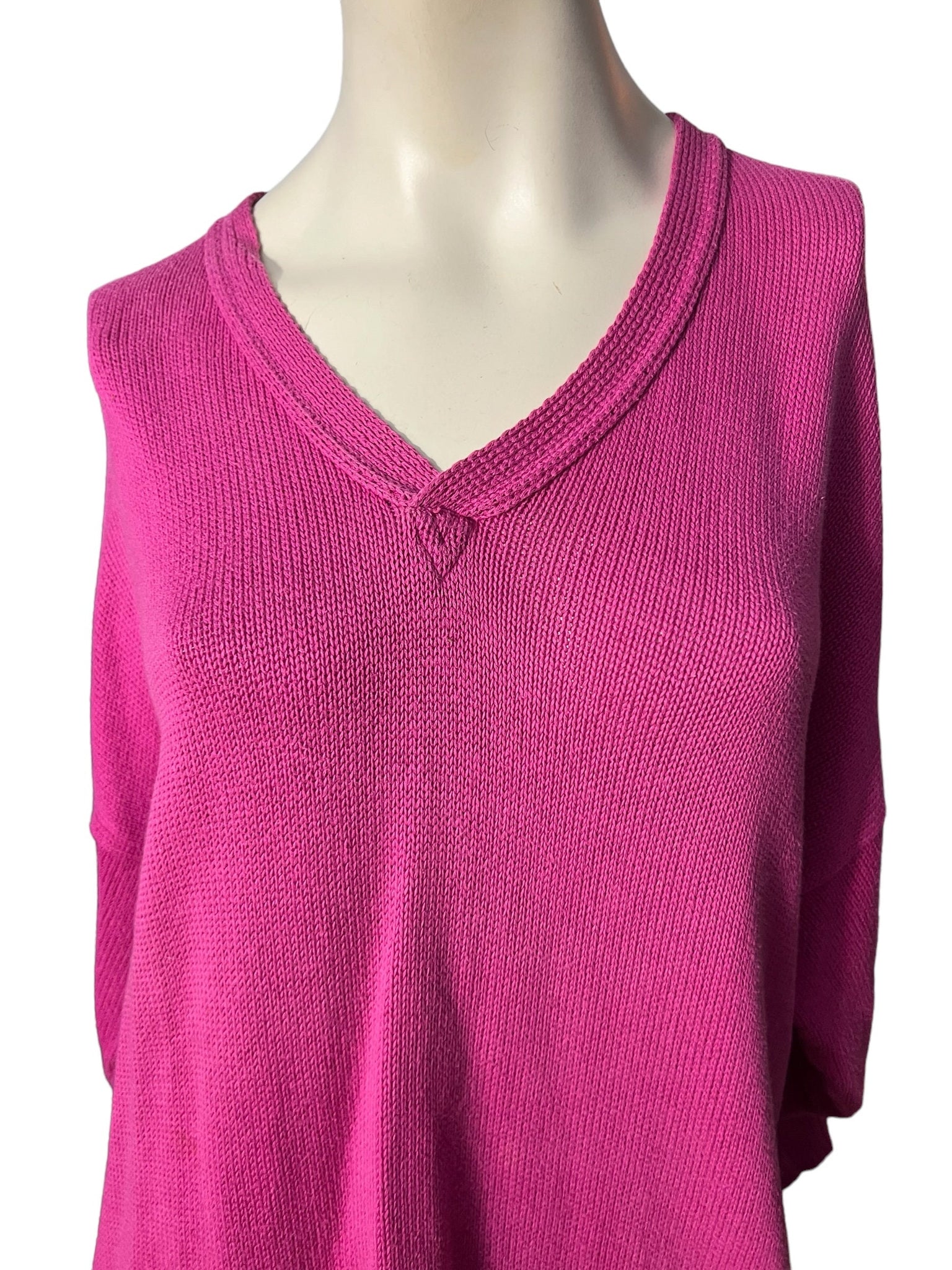 Vintage pink oversize sweater L XL Bergdorf Goodman