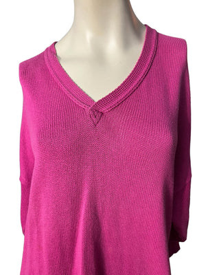 Vintage pink oversize sweater L XL Bergdorf Goodman