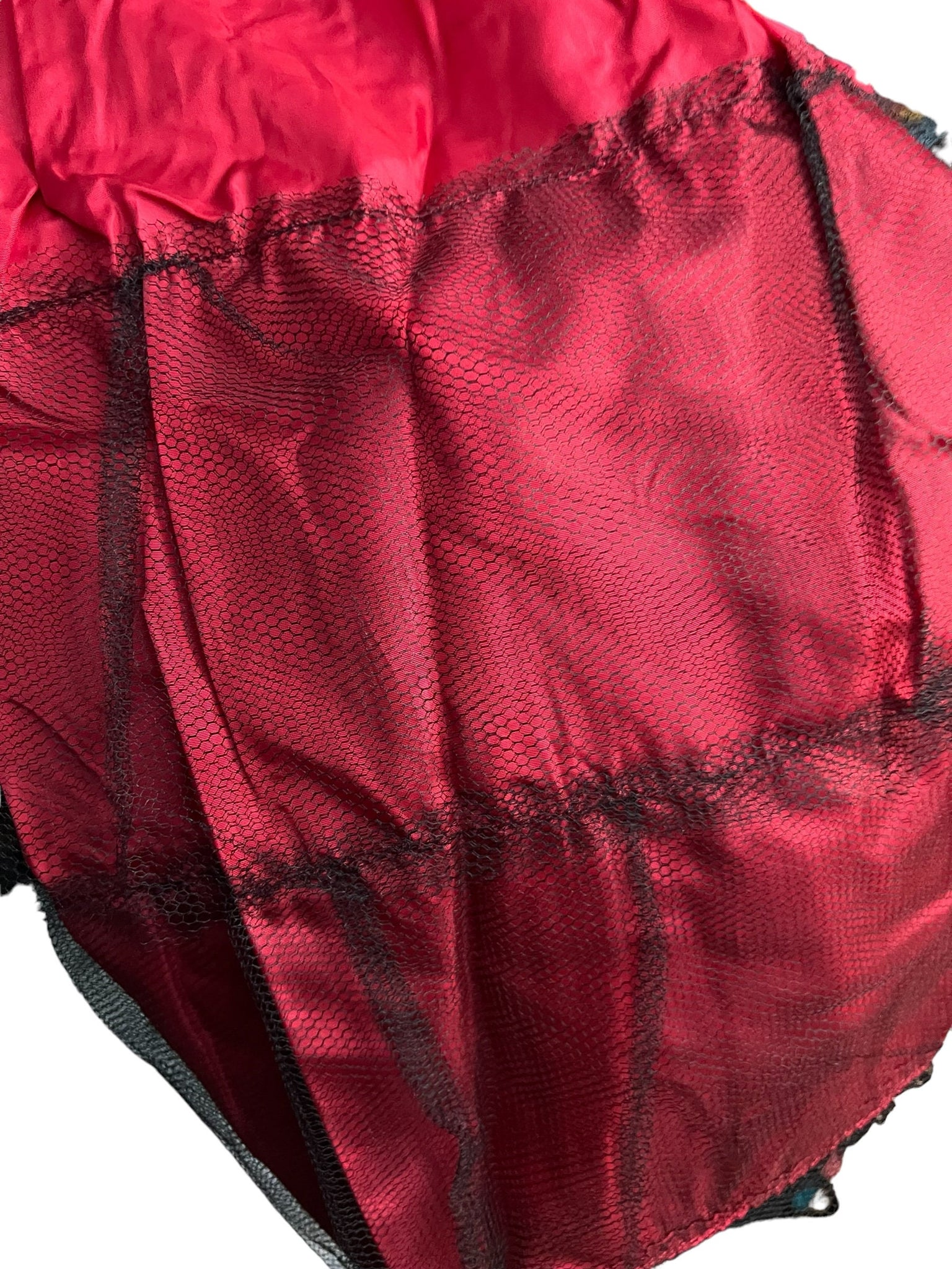 Vintage red crinoline skirt M