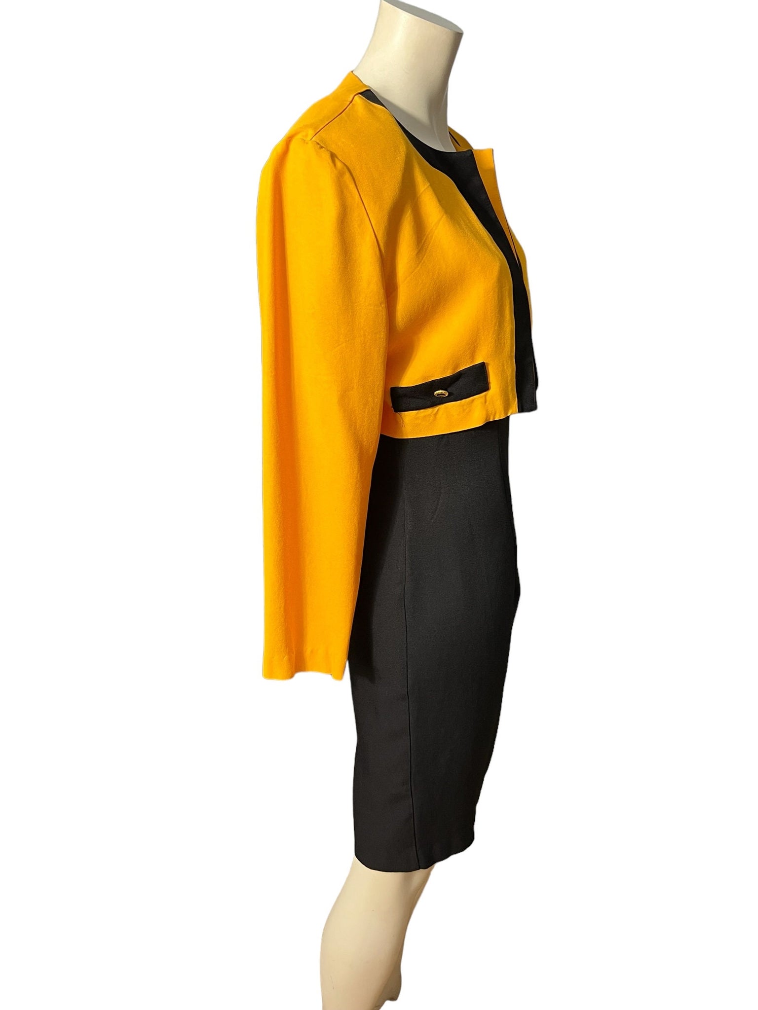 Vintage color block 80’s dress & jacket 12