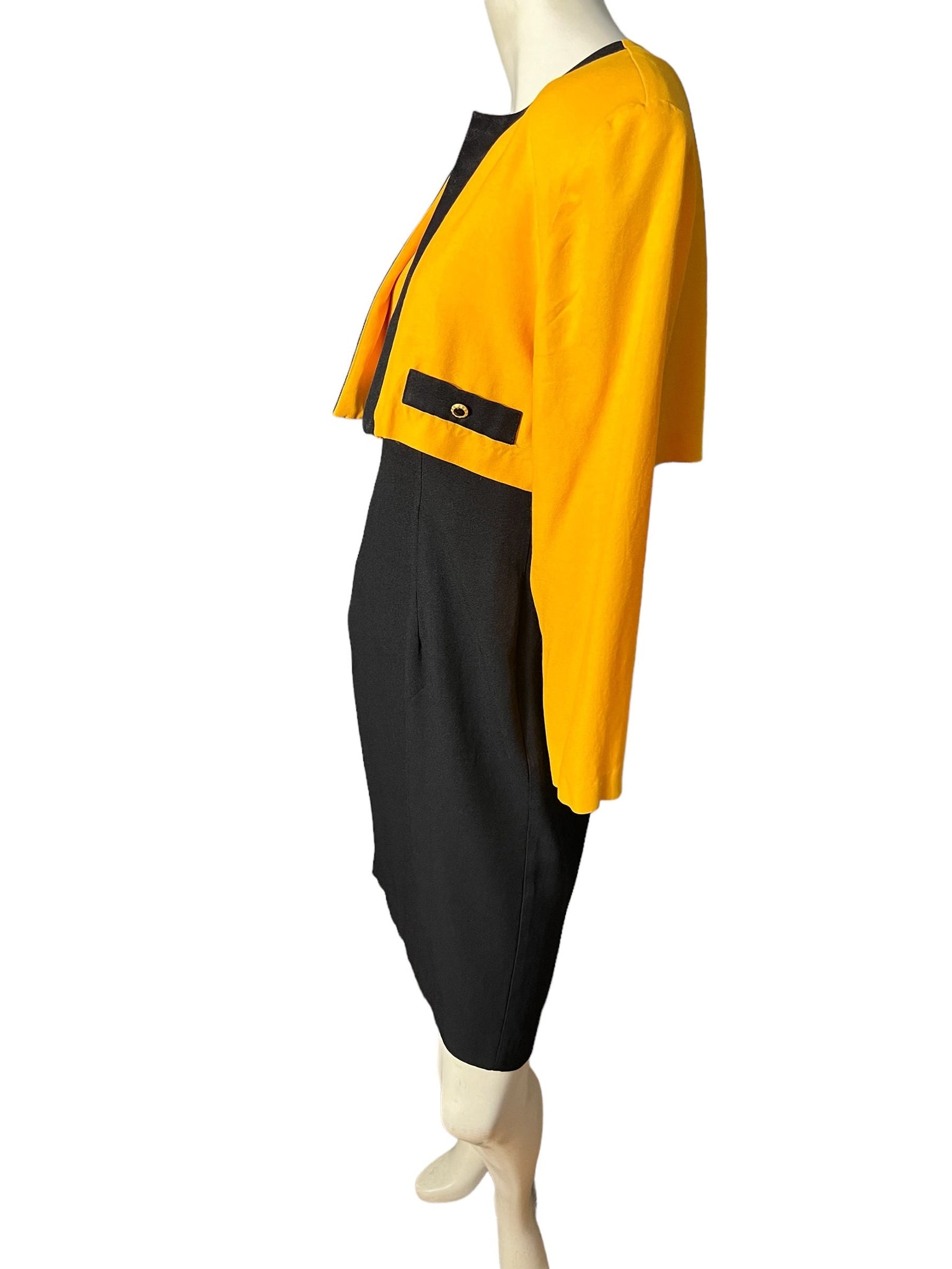 Vintage color block 80’s dress & jacket 12