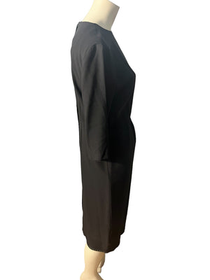 Vintage black 50's dress 14.5 rayon