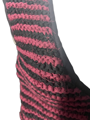 Vintage 80's vest maroon & black S Wrapper