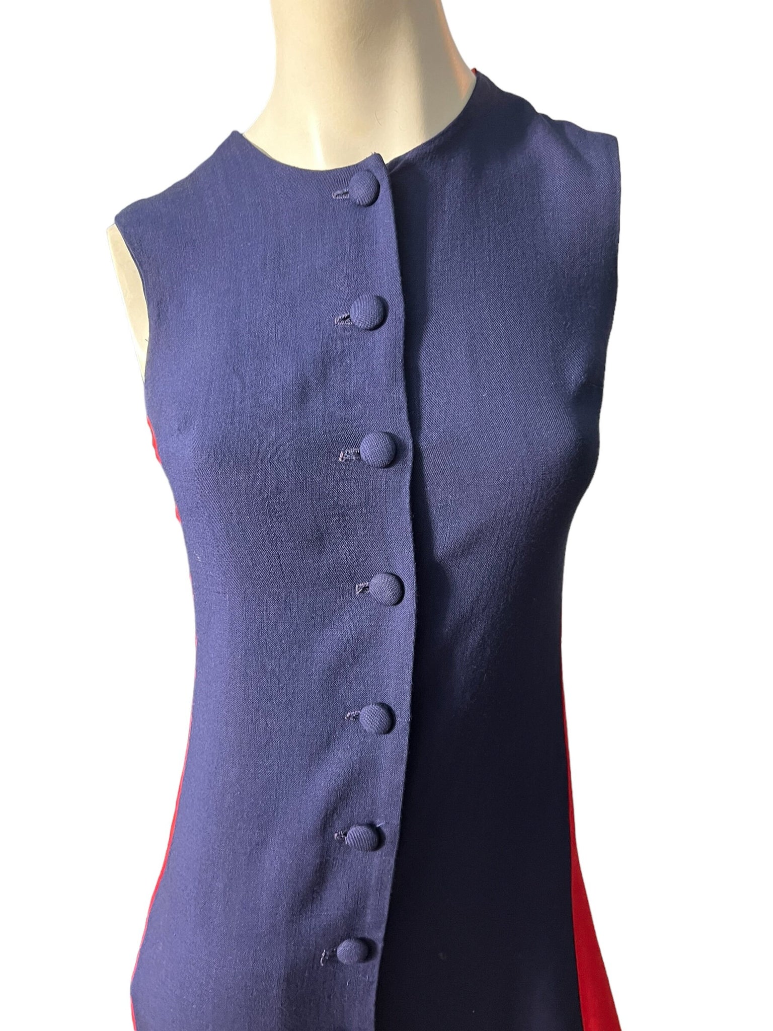 Vintage 70's blue & red long dress Sonni