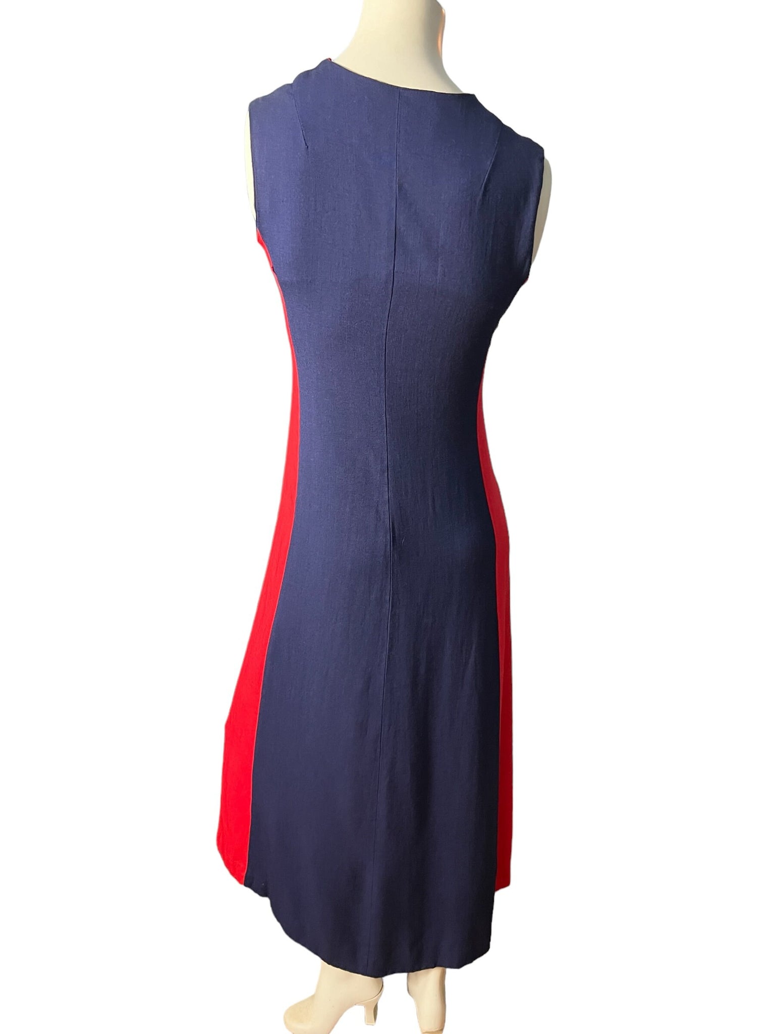 Vintage 70's blue & red long dress Sonni