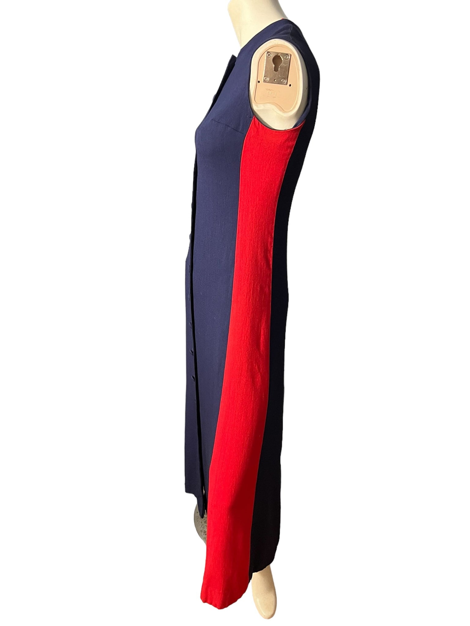 Vintage 70's blue & red long dress Sonni