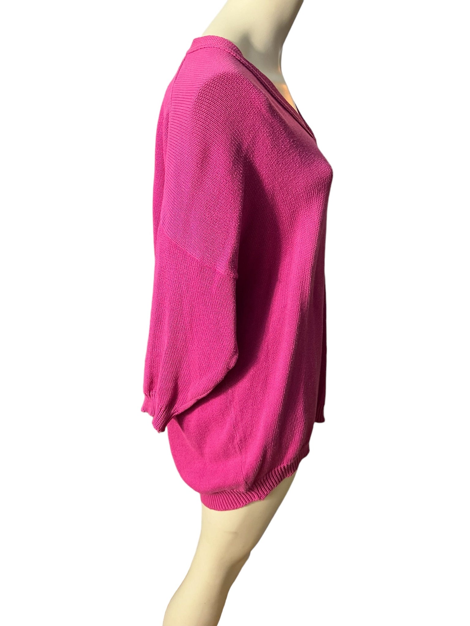 Vintage pink oversize sweater L XL Bergdorf Goodman