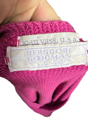 Vintage pink oversize sweater L XL Bergdorf Goodman