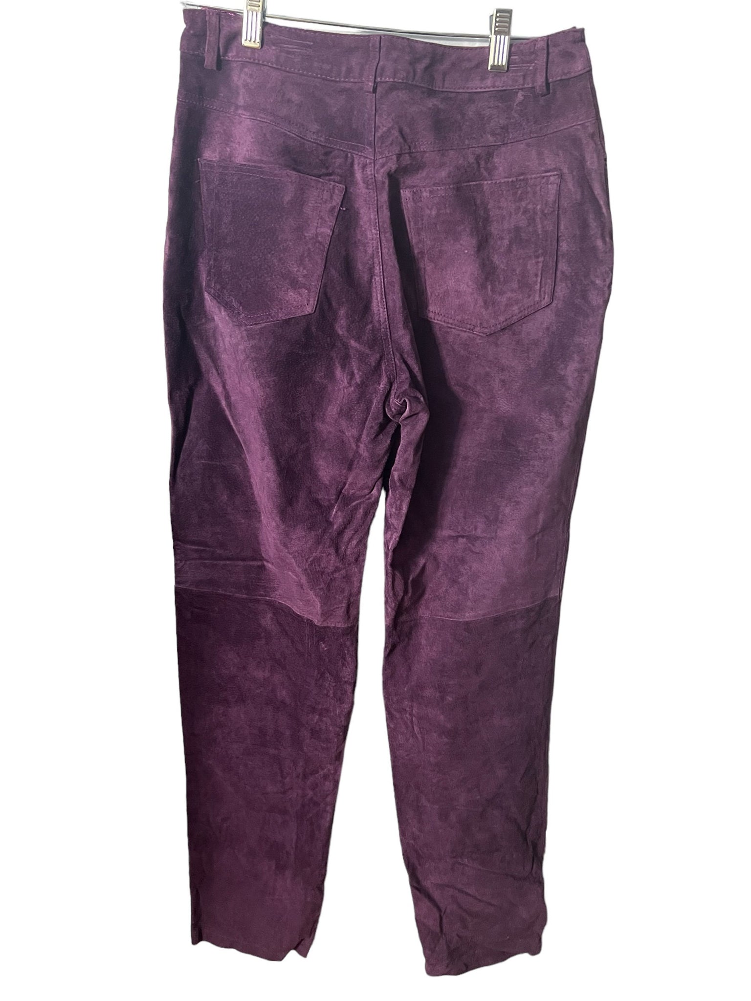 Vintage purple leather pants 8 L