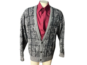vintage men's cardigan sweater L Method