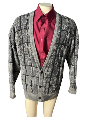 vintage men's cardigan sweater L Method