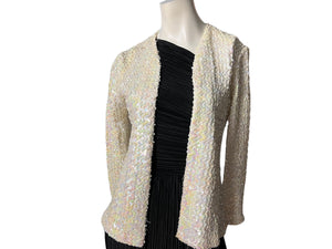 Vintage pastel sequin jacket M