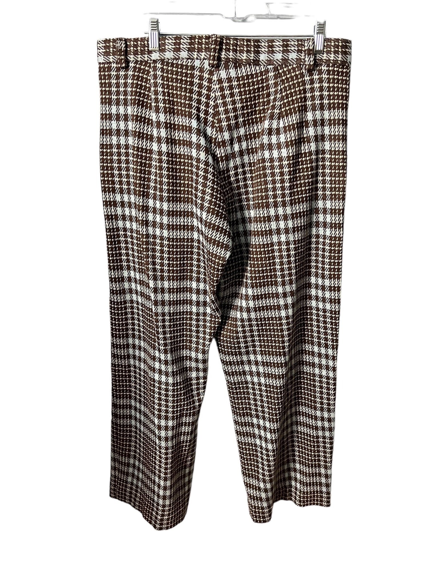 Vintage 70's men's plaid pants 36 x 30