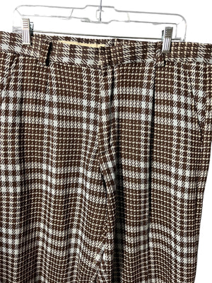 Vintage 70's men's plaid pants 36 x 30