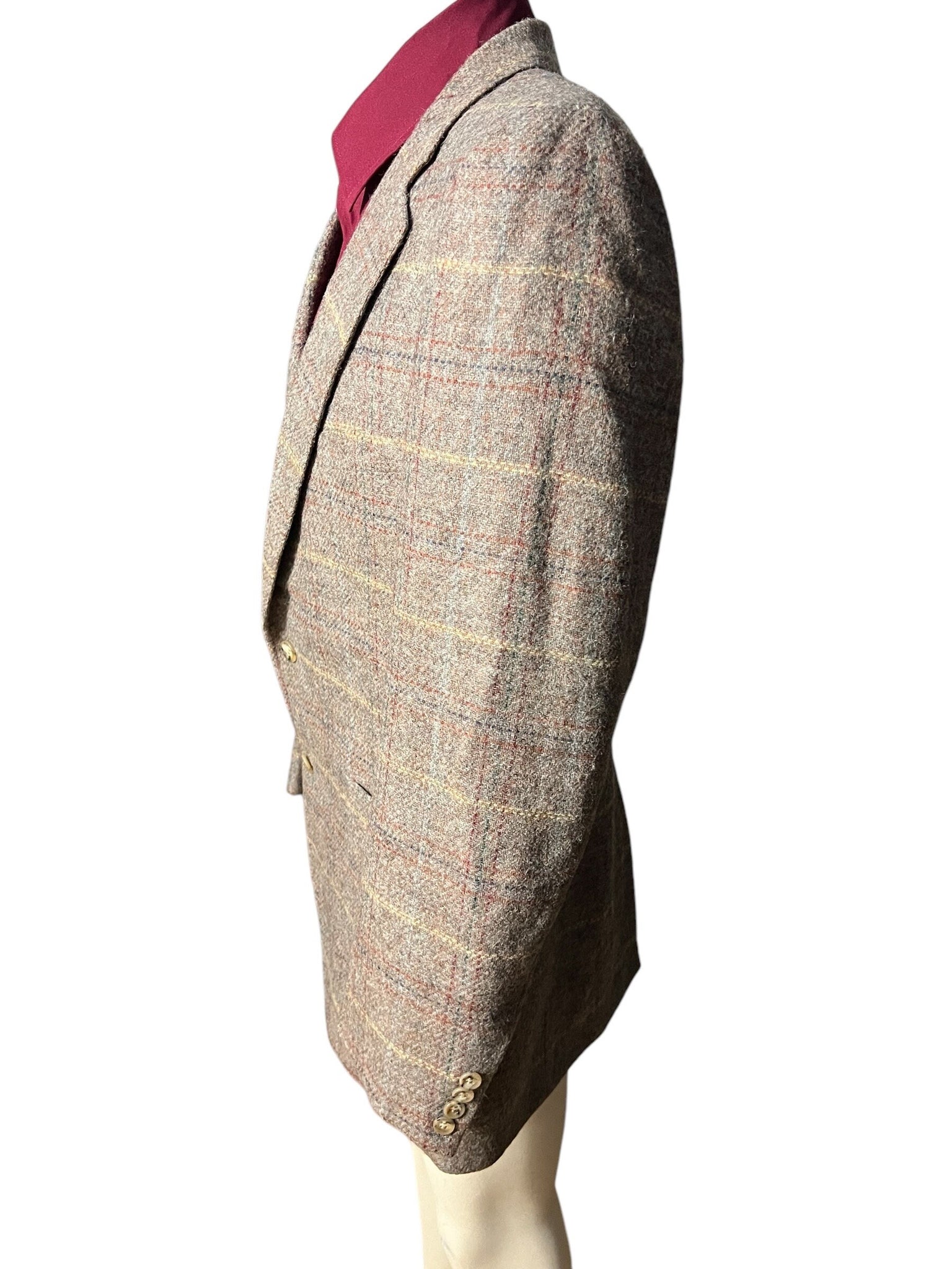 Vintage Neiman Marcus plaid suit jacket 44