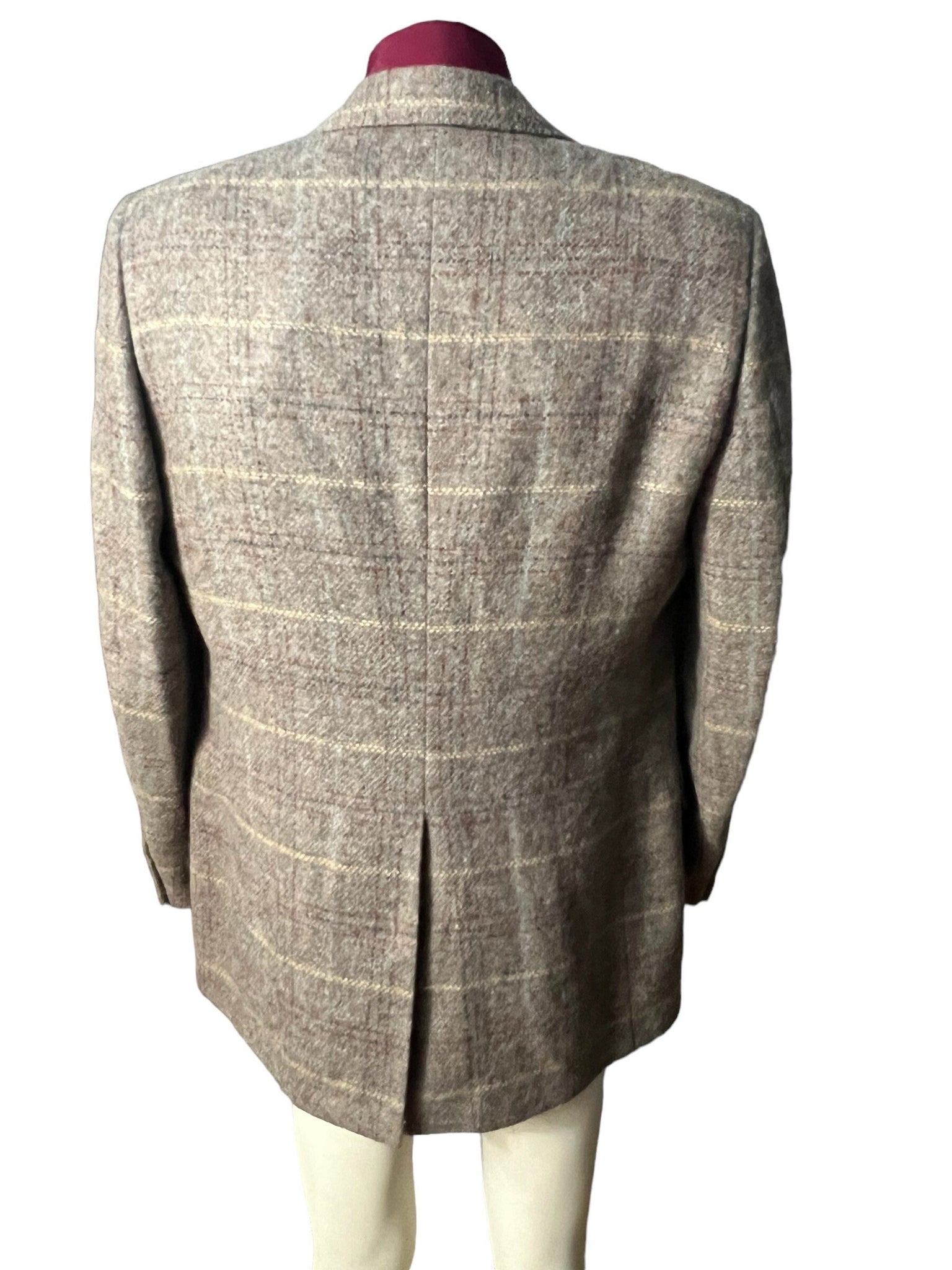Vintage Neiman Marcus plaid suit jacket 44