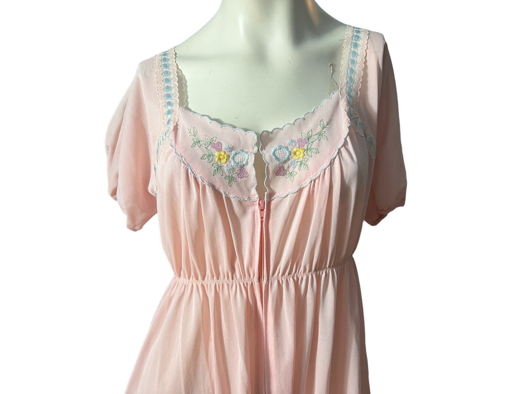 Vintage 60's pink nightgown M Gossard Artemis