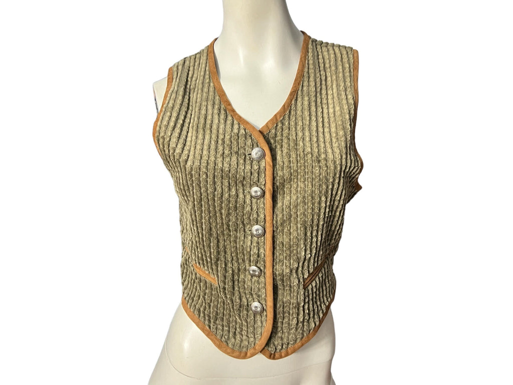 Vintage 80's corduroy vest S Stonebridge