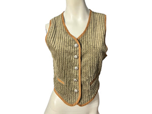 Vintage 80's corduroy vest S Stonebridge