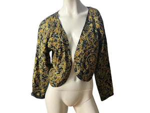 Vintage 80's Passport short bead jacket L