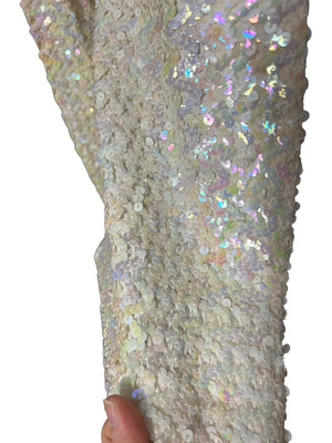 Vintage pastel sequin jacket M