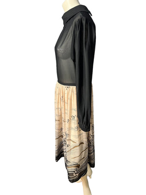 Vintage 70's dress M Herman Marcus