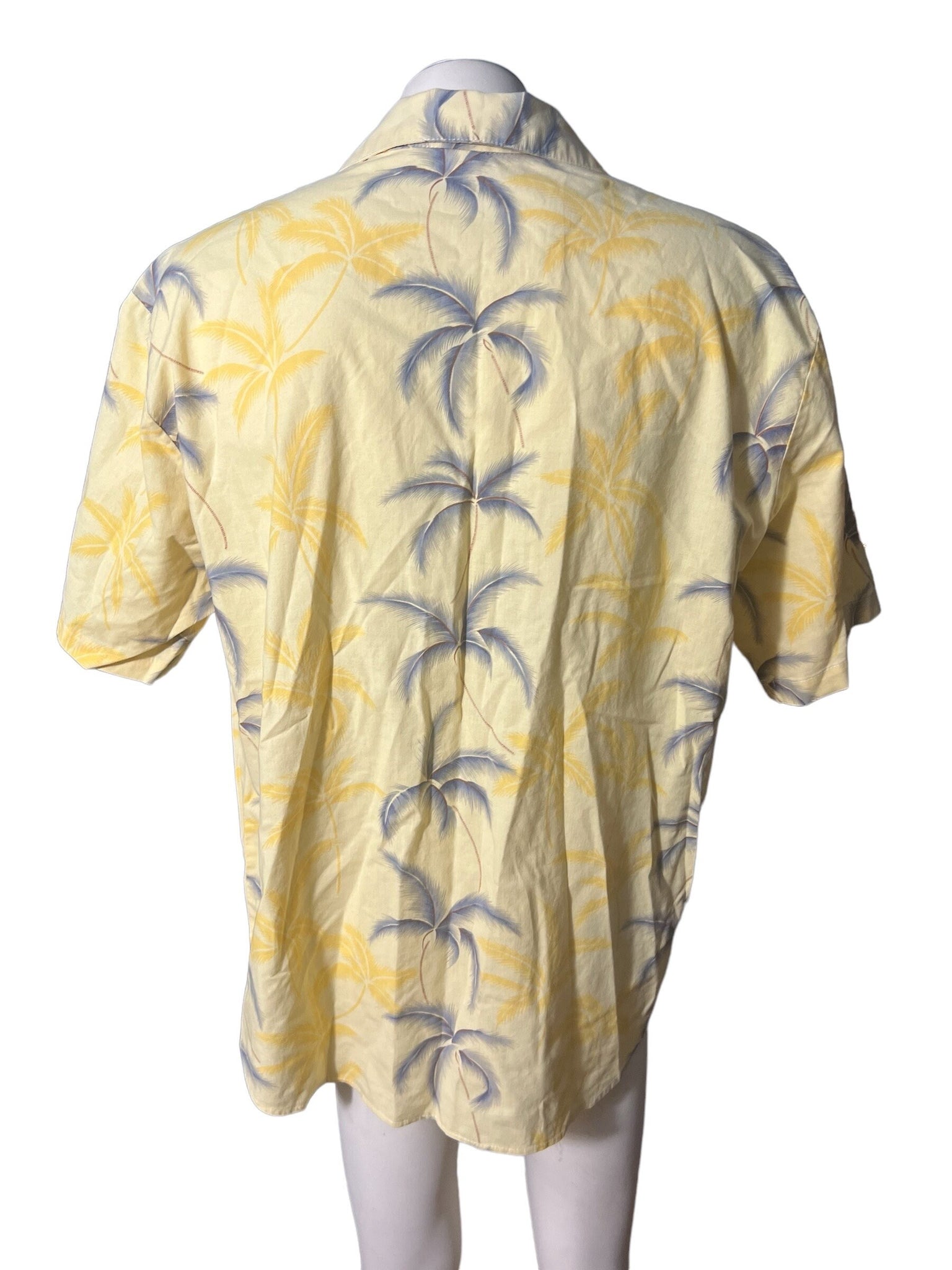 Vintage yellow Hawaiian shirt XL