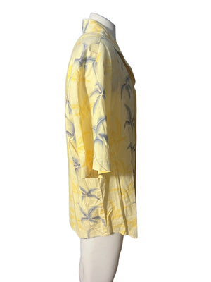 Vintage yellow Hawaiian shirt XL