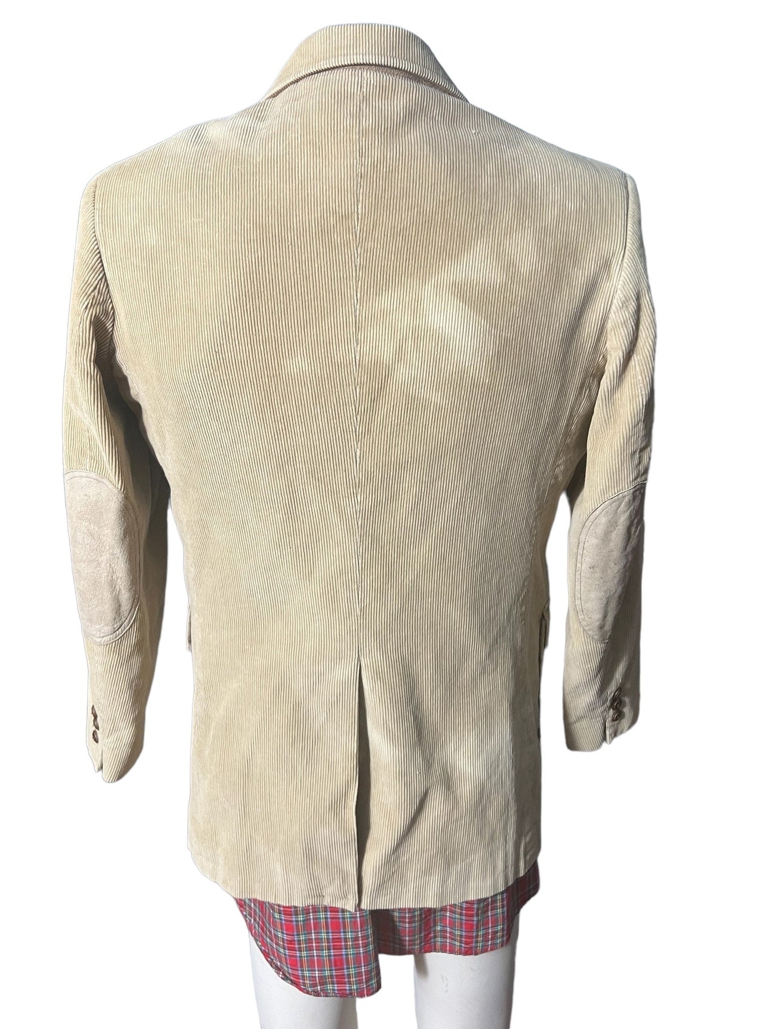 Vintage tan corduroy suit jacket 40 R