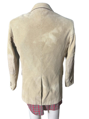 Vintage tan corduroy suit jacket 40 R
