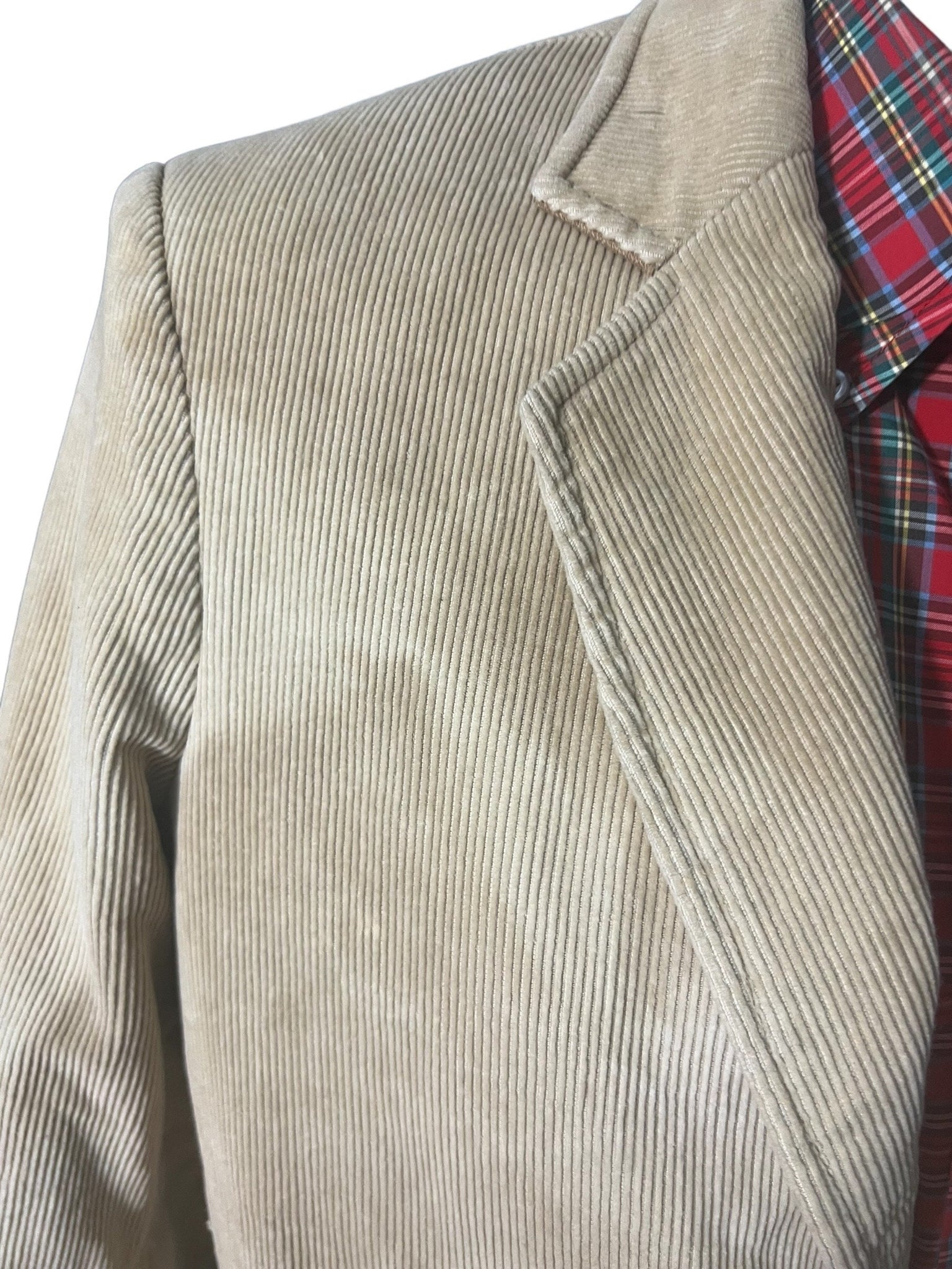 Vintage tan corduroy suit jacket 40 R