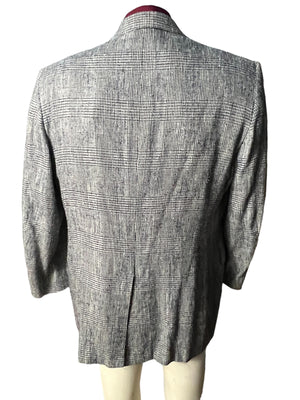 Vintage men's plaid suit jacket 44 Banker's Hall