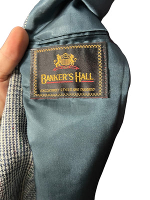 Vintage men's plaid suit jacket 44 Banker's Hall
