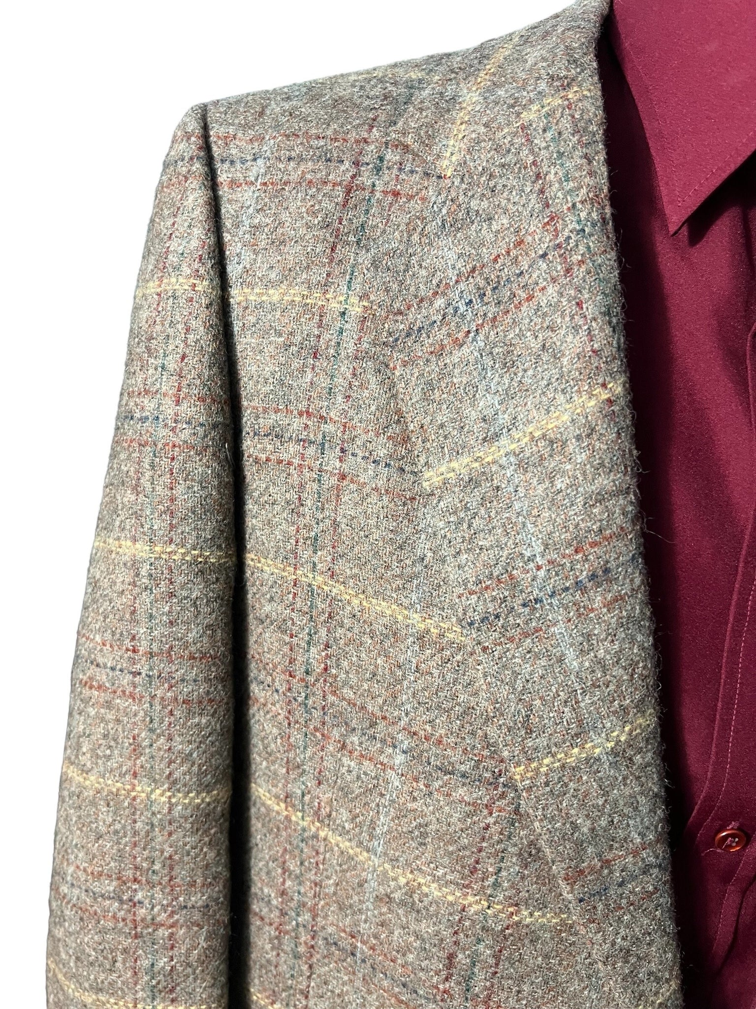 Vintage Neiman Marcus plaid suit jacket 44